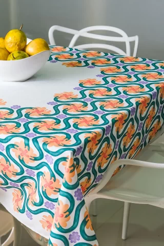 Mantel Rectangular Ondas Verdes - Productos Altamar Visual Studio